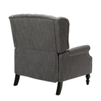 Sillón reclinable de respaldo alado extragrande con capitoné de diamantes