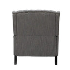 Sillón reclinable de respaldo alado extragrande con capitoné de diamantes