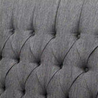 Sillón reclinable de respaldo alado extragrande con capitoné de diamantes