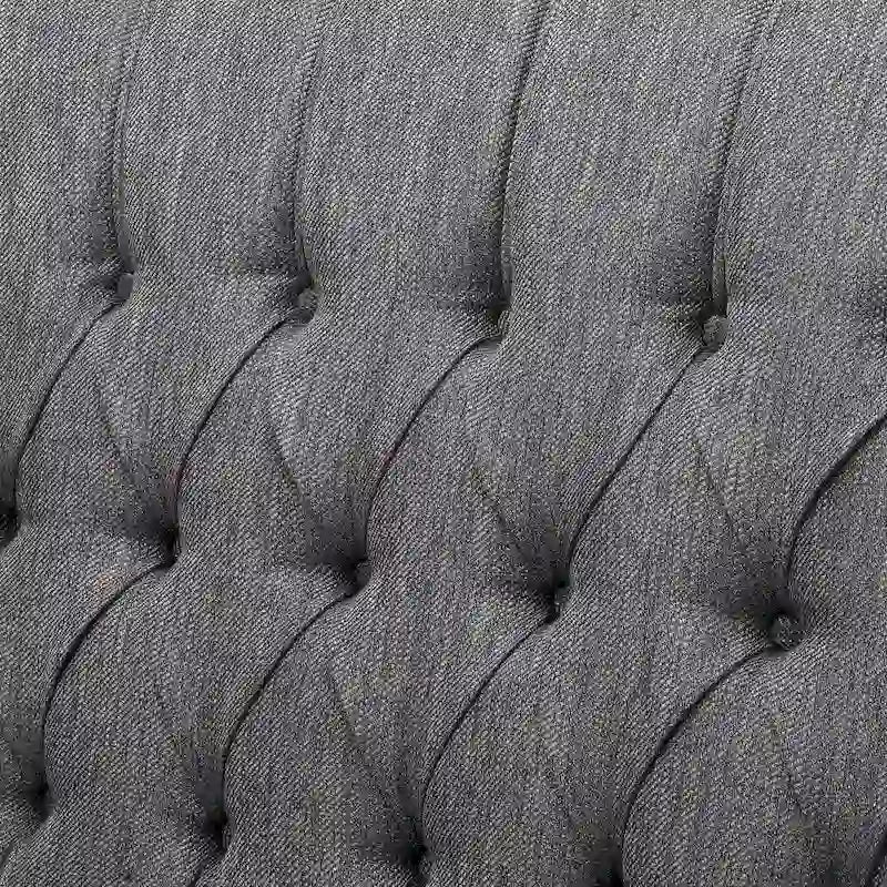 Sillón reclinable de respaldo alado extragrande con capitoné de diamantes
