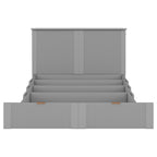 Cama plegable tamaño matrimonial tipo gabinete con almacenamiento y puertos USB