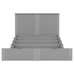Cama plegable tamaño matrimonial tipo gabinete con almacenamiento y puertos USB