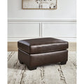 Leather and Faux Leather Ottoman