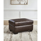 Leather and Faux Leather Ottoman