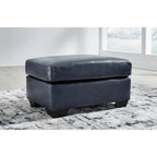 Leather and Faux Leather Ottoman