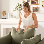 Oversized Chenille Lounge Armchair