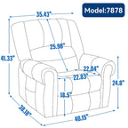 Sillón reclinable elevador eléctrico de doble motor en cuero genuino con calor y masaje