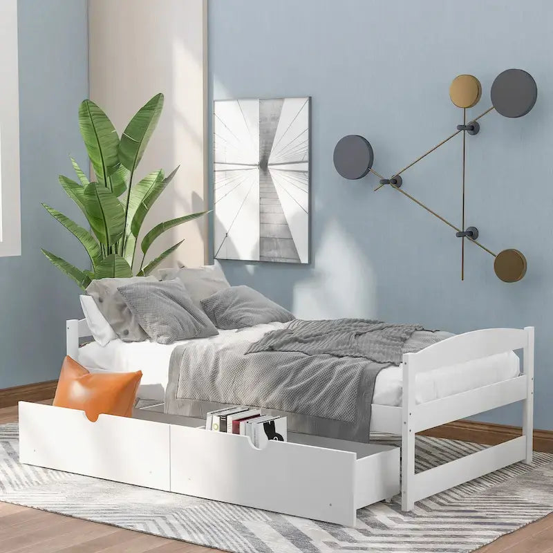 Twin size platform bed