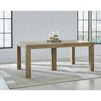 Tavolo da pranzo allungabile marrone chiaro - 113 x 274,3 x 76,5 cm