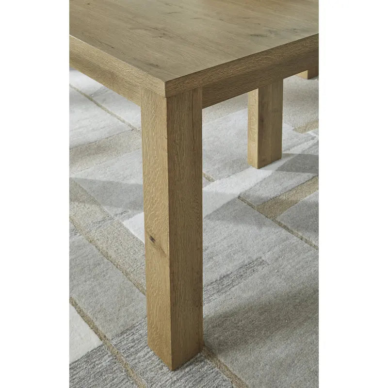 Tavolo da pranzo allungabile marrone chiaro - 113 x 274,3 x 76,5 cm