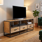 vidaXL TV Stand 47.2x11.8x17.7 Solid Wood Mango