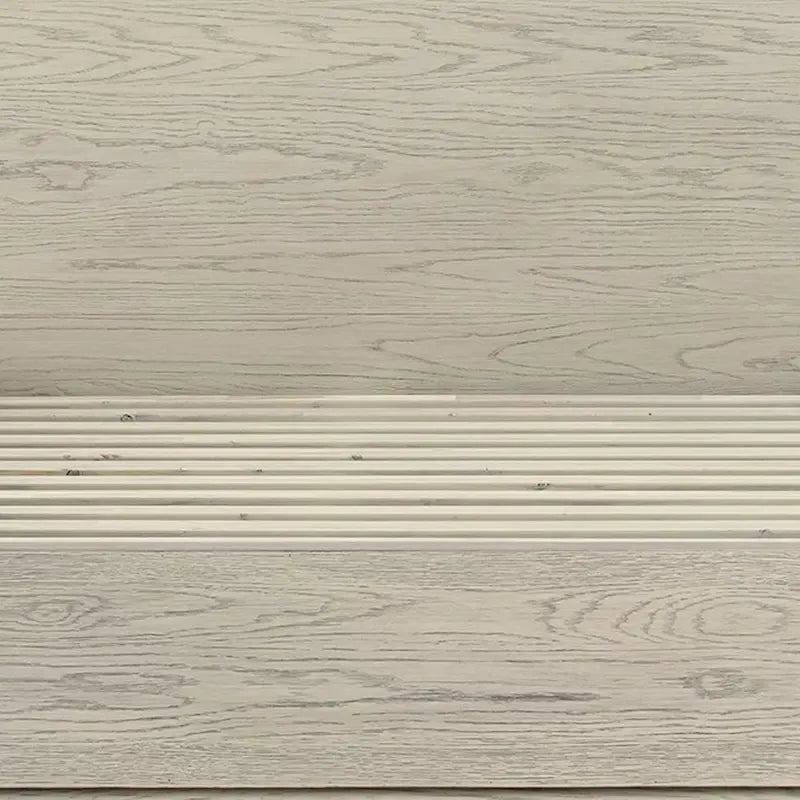 Base de cama King Oak con cabecero alto, gris plateado