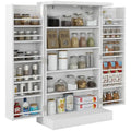 Armoire de garde-manger à 5 niveaux et double porte avec 12 rangements de porte