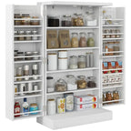 Armoire de garde-manger à 5 niveaux et double porte avec 12 rangements de porte