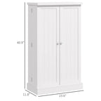 Armoire de garde-manger à 5 niveaux et double porte avec 12 rangements de porte