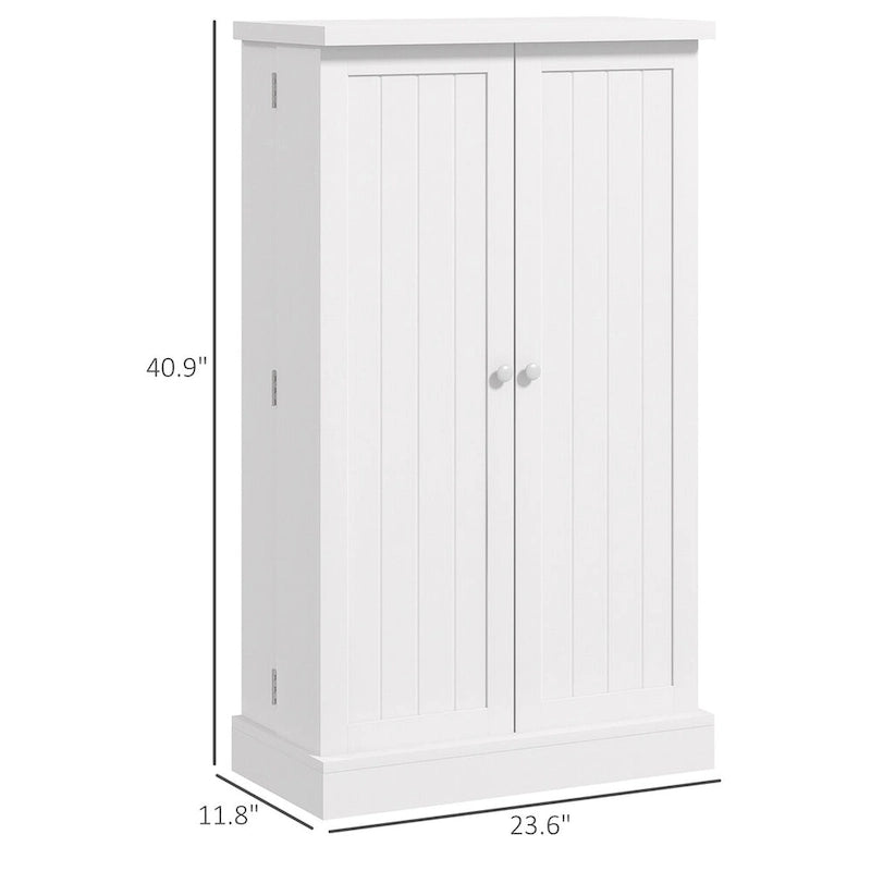 Armoire de garde-manger à 5 niveaux et double porte avec 12 rangements de porte
