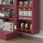 Armoire de garde-manger à 5 niveaux et double porte avec 12 rangements de porte