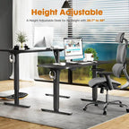 55 x 24-Inch Electric Height-Adjustable Standing Desk