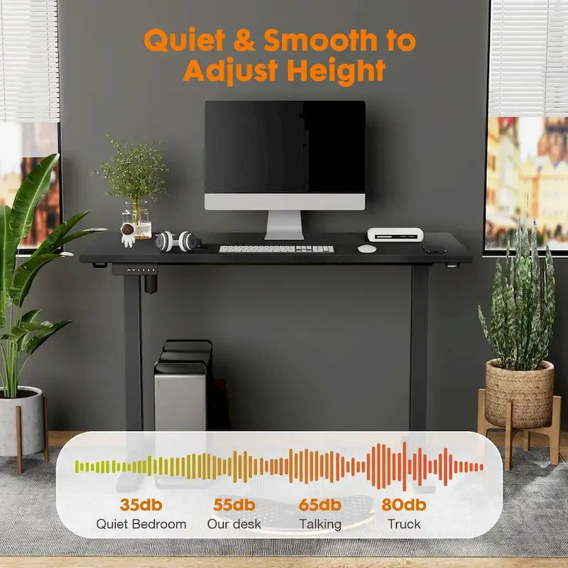55 x 24-Inch Electric Height-Adjustable Standing Desk