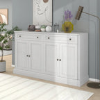 Antikes weißes Sideboard mit Schubladen und verstellbaren Einlegeböden