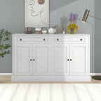 Antikes weißes Sideboard mit Schubladen und verstellbaren Einlegeböden